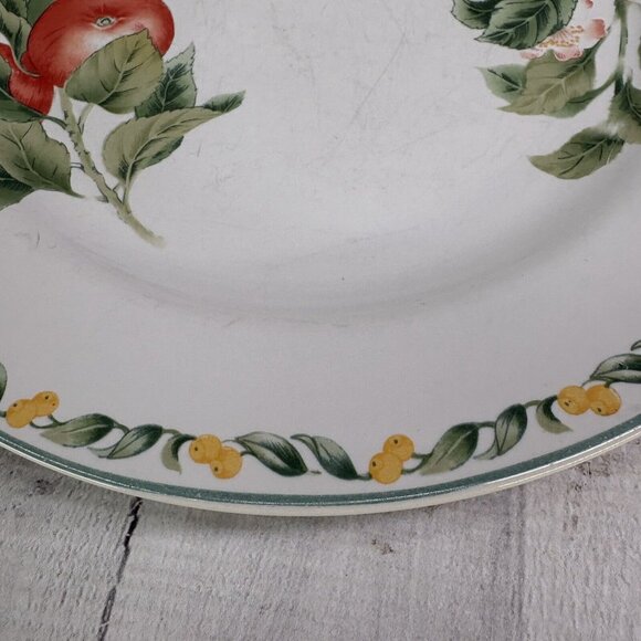 Vintage Julie Pople Avon COUNTRY FRUIT COLLECTION Porcelain Dinner Plate Set 2 - Picture 13 of 16